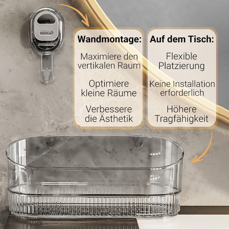 🎁Zeitlich begrenzt 50%RABATT🎁Aufbewahrungsregal mit Saugnapf und Abflussloch