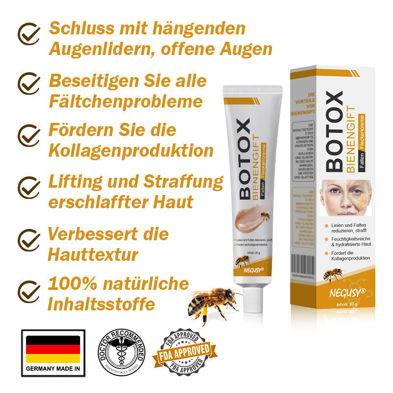 🐝🍀Hergestellt in Deutschland - ✨NEGUSY™ Botox Bienenvenom Faltenentfernungscreme
