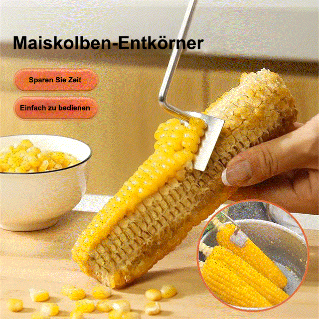 2026 Neu: Edelstahl-Maisentkerner mit extra langem Griff – 49 % RABATT
