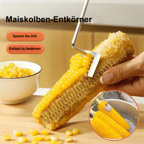 2026 Neu: Edelstahl-Maisentkerner mit extra langem Griff – 49 % RABATT