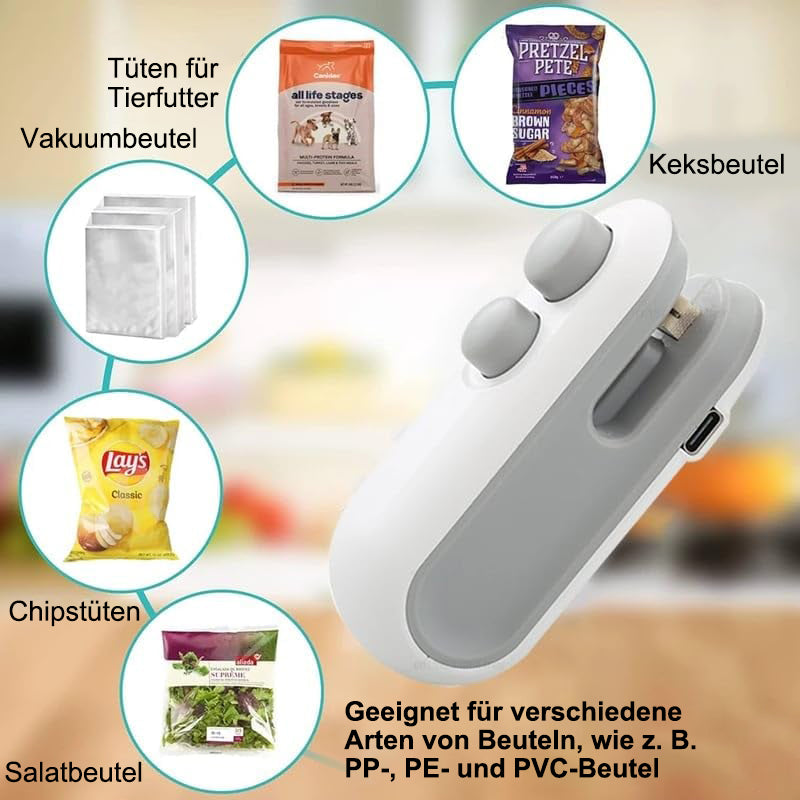 🔥 Mini-Beutelverschweißer mit Schneider & Magnet