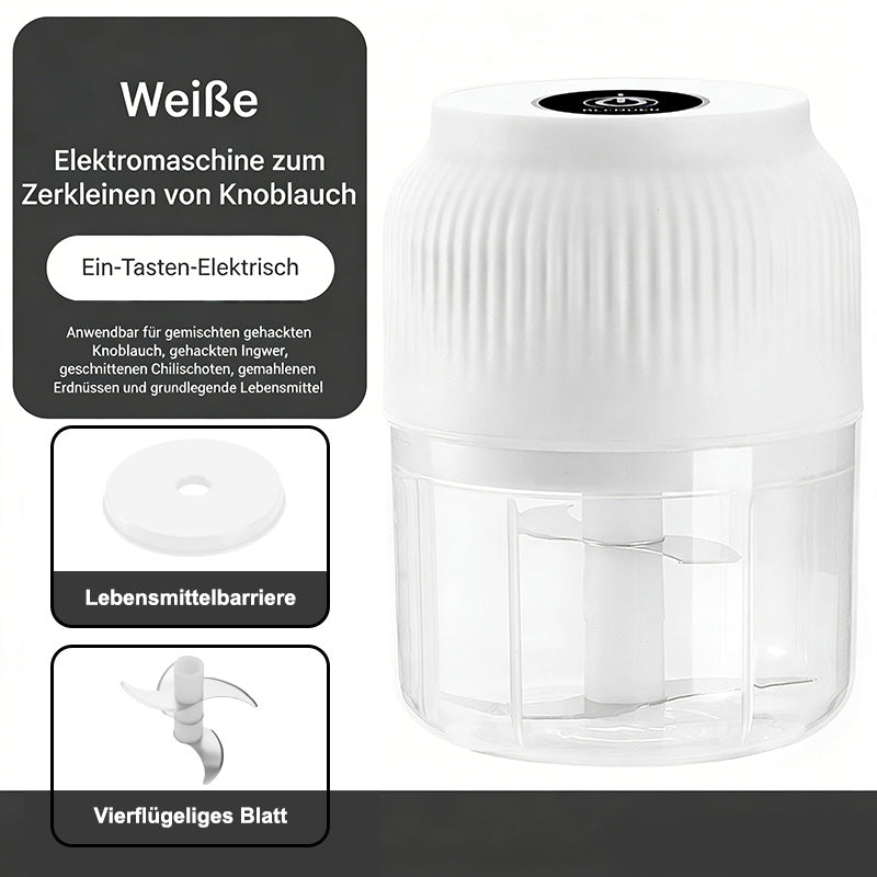 🔥 Elektrischer Knoblauchhacker, tragbarer Mini-Gemüseschneider
