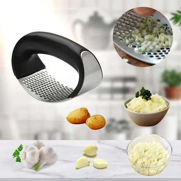 🔥430 Stainless Steel Ring Garlic Press