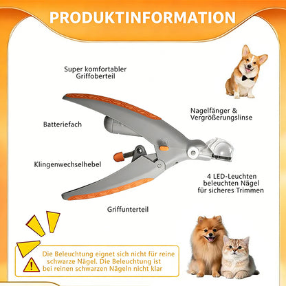 🏆 Über 50.000 verkauft! – Fast ausverkauft 🔥🎁 LED-Haustier-Krallenschneider mit 5-facher Vergrößerung